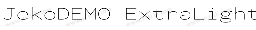JekoDEMO ExtraLight字体转换